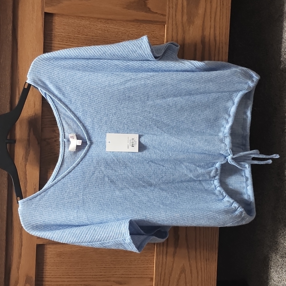 Juniors soft casual blue shirt